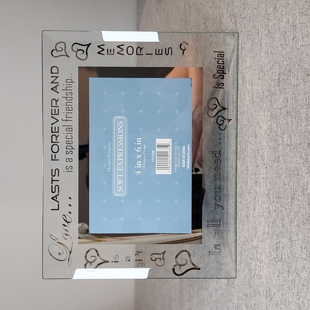 Soft Expressions Home Trends Glass Silver Mirrored Love Is Special 4x6 Frame